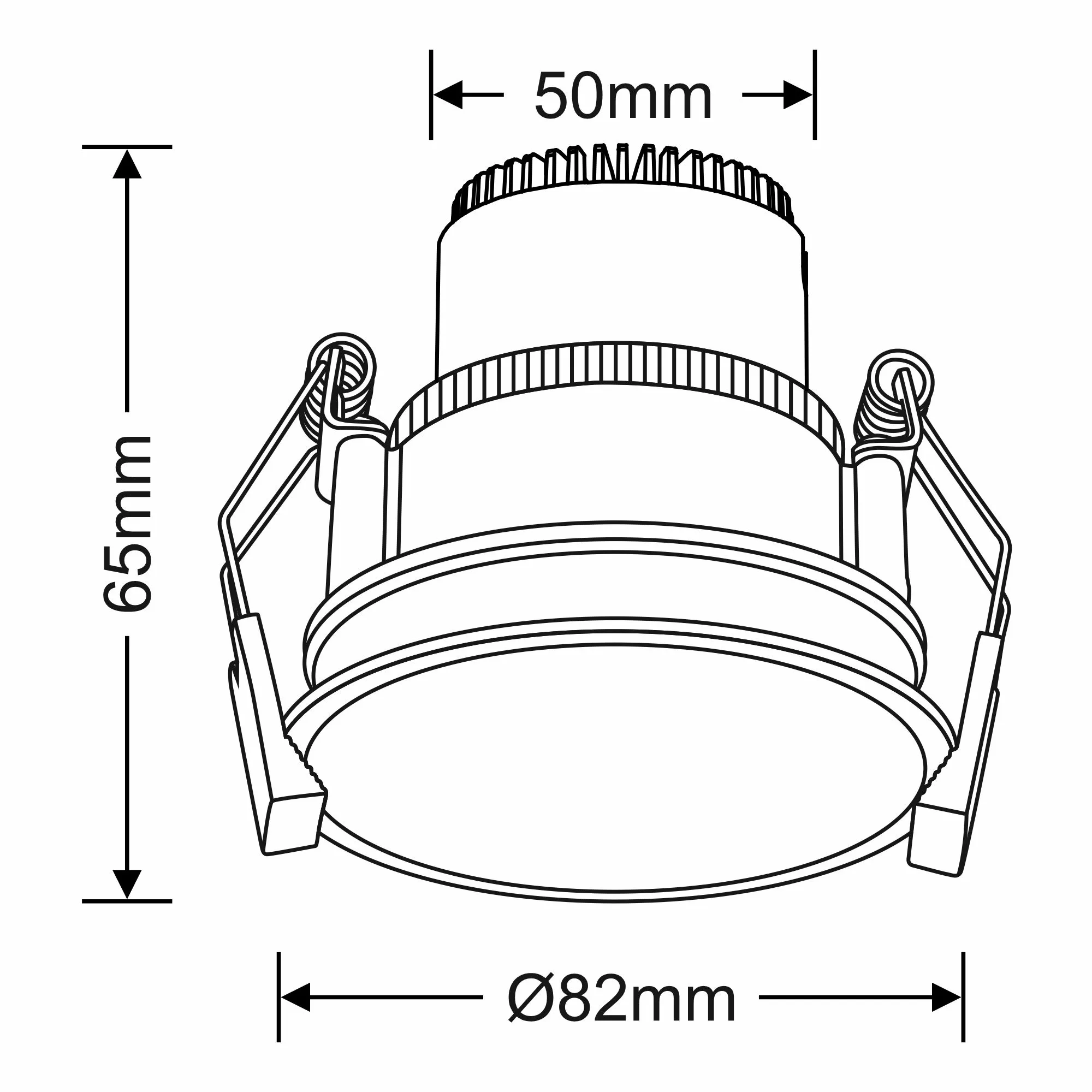 Bania 8S Recessed Ceiling Luminaires Dlux Round Recess Ceiling